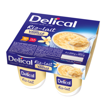 Delical Riz au lait HP HC 200 g Vanille