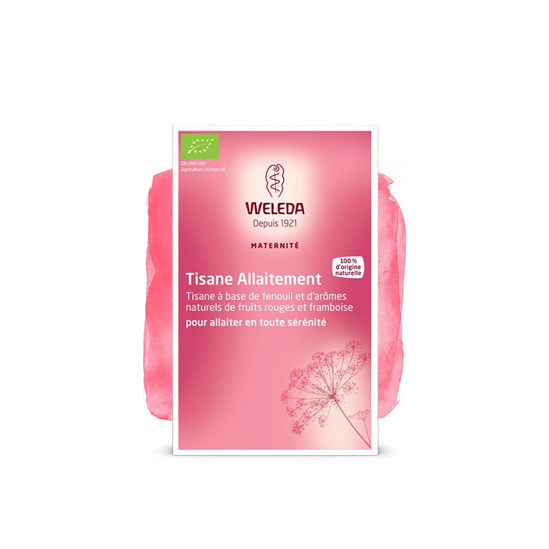 WELEDA - Tisane Allaitement Bio Fruits Rouges - Favorise la lactation - 20  Sachets de 2 g