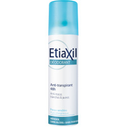 Etiaxil Déodorant anti-transpirant 48h Spray aisselles peaux sensibles