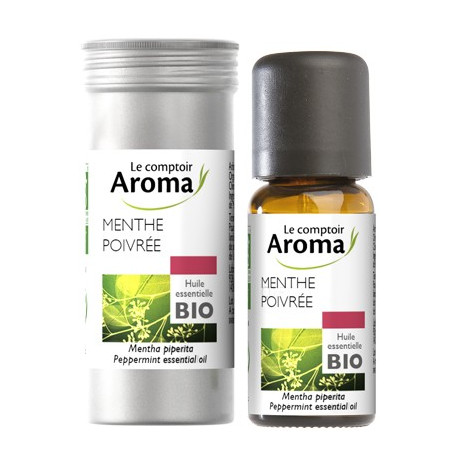 MENTHE Poivrée Huile Essentielle Bio 10 ml Comptoir aroma à utiliser par  voie orale en cas de nausées