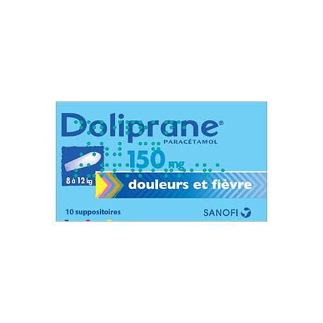 Doliprane 150 Mg Boite De 10 Suppositoires Secables Medicament