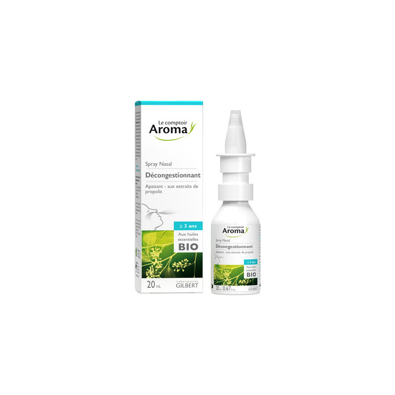 Spray nasal décongestionnant aux huiles essentielles Bio Comptoir Aroma