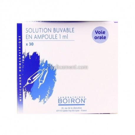 Lazulite granules, ampoules Boiron 4CH, 8DH